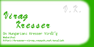 virag kresser business card